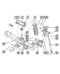 Picture of Mopar Performance  5166384AA  ARM-UPPER CONTROL