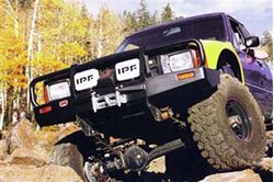 Picture of ARB 3414070 Front Deluxe Bull Bar Winch Mount Bumper