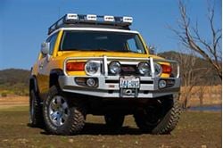 Picture of ARB 3420210 Front Deluxe Bull Bar Winch Mount Bumper