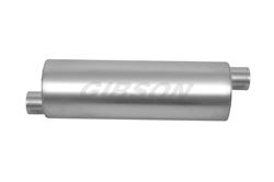 Picture of Gibson Exhaust 788500S SFT Superflow Offset/Offset Round Muffler, Stainless