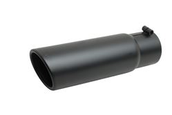 Picture of Gibson Performance Exhaust 500646B Stainless Steel Tip; Rolled Edge Angle Tip