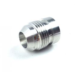 Picture of Fleece Performance FPE-AN971-10DRD -10AN Aluminum Male Weld Bung 5/8 inch Register 7/8 inch OD 