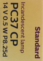 Picture of Philips PC37CP Standard Mini Bulb