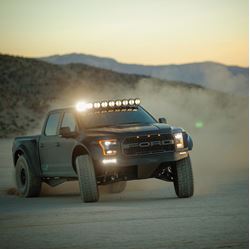 Picture of KC HiLiTES 91333 KC Pro6 Gravity LED 57in 9-Light Combo System 2015-2020 Ford F-150 SVT Raptor