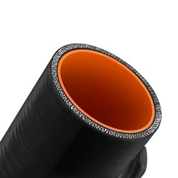 Picture of Mishimoto MMCP-25NPTBK Silicone Coupler, 2.5in W/ 1/8in Npt Bung