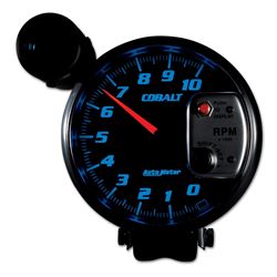 Picture of AutoMeter 6299 Gauge, Tachometer, 5" , 10k Rpm, Pedestal W/ Ext. Shift-Lite, Cobalt
