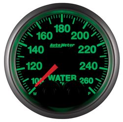 Picture of AutoMeter 5654 Gauge, Water Temp, 2 1/16" , 260 Degrees F, Stepper Motor W/peak & Warn, Elite