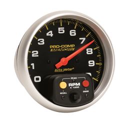 Picture of AutoMeter 6801 Gauge, Tachometer, 5" , 10k Rpm, In-Dash W/peak Memory, Pro-Comp