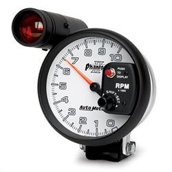 Picture of AutoMeter 7599 Gauge, Tachometer, 5" , 10k Rpm, Pedestal W/ Ext. Shift-Lite, Phantom Ii