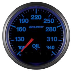 Picture of AutoMeter 5640 Gauge, Oil Temp, 2 1/16" , 340 Degrees F, Stepper Motor W/peak & Warn, Elite