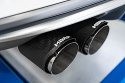 Picture of MBRP S46013CF 3" Cat Back, Quad Split Rear; With Carbon Fiber Tips; T304