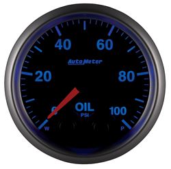 Picture of AutoMeter 5652 Gauge, Oil Press, 2 1/16" , 100psi, Stepper Motor W/peak & Warn, Elite