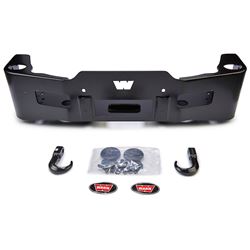 Picture of Warn 91405 Stubby One Piece Direct-Fit Hardware Included W/o Grille Guard Black Steel
