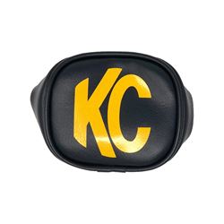 Picture of KC HiLiTES 5303 Kc 3" Vinyl Cover - Black With Yellow Kc Logo (pr) - 5303