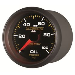 Picture of AutoMeter 4921 Gauge, Oil Pressure, 2 1/16" , 100psi, Mechanical, Ultra-Lite Ii