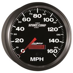 Picture of AutoMeter 3689 Gauge, Speedometer, 5" , 160mph, Elec. Programmable, Sport-Comp Ii