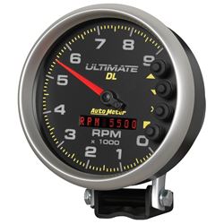 Picture of AutoMeter 6896 Gauge, Tach, 5" , 9k Rpm, Pedestal, Datalogging, Ultimate Dl Playback, Black