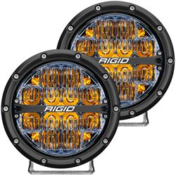 Picture of RIGID Industries 36206 Rigid 360-Series 6 Inch Off-Road Led Light, Drive Beam, Amber Backlight, Pair
