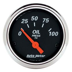 Picture of AutoMeter 1426 Gauge, Oil Press, 2 1/16" , 100psi, Elec, Designer Black