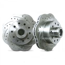 Picture of Helix 259324 Mustang Ii 11" Big Brake Conversion 5x4.5" 2” Drop Spindles Wave Stop Rotors