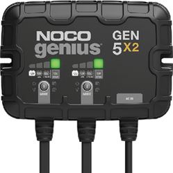 Picture of Noco Genius GEN5X2 NOCO Company GEN5X2 12V 2-Bank, 10-Amp On-Board Battery Charger