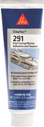Picture of Sika 610568 Flex-291, White, General All-Purpose Fast Cure Marine Adhesive And Sealant. Polyurethane Sealant For Boats, 3 Fl. Oz Tube