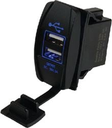 Picture of Sea-Dog Line 4265201 double Usb Rocker Switch-Style Power Socket