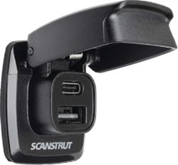 Picture of Scanstrut SC-USB-F1 SCANSTRUT Flip Pro Fast Charge Dual USB-A & USB-C Socket | SC-USB-F1