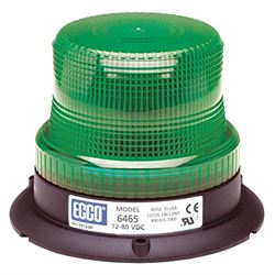 Picture of ECCO LIGHTING 6465G Led Beacon: Low Profile,12-80vdc,pulse8 Flash,grn		