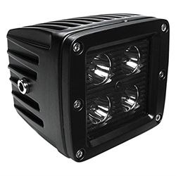 Picture of Southern Truck 77916 2" Square Cree Led Flood Cube Light, Single Unit, Black Series Amber/white; Includes Hardware, Harness Sold Separately