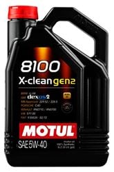 Picture of Motul 109762 5L Synthetic Engine Oil 8100 X-CLEAN Gen 2 5W40