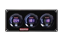 Picture of Quickcar Racing Products 67-2031 Gauge Panel Assembly, Competition, Oil Pressure/water Temperature/tachometer, Black Face, Kit