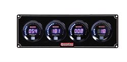 Picture of Quickcar Racing Products 67-3042 Gauge Panel Assembly, Digital, Oil Pressure/water Temperature/fuel Pressure/tachometer, Black Face, Kit,