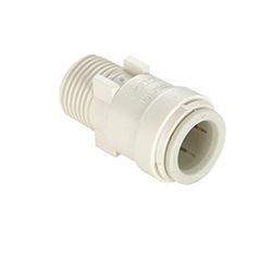 Picture of Sea Tech 013501-1014 Fresh Water Adapter Fitting 35 Series 1/2 Inch Female Quick Connect Copper Tube End X 3/4 Inch Male Garden Hose Thread