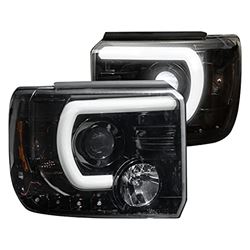 Picture of Recon 264295BKCS Projector Headlights Fits Gmc Sierra 1500