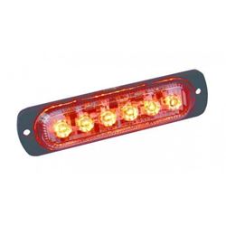 Picture of CUSTER PRODUCTS INC STR61A Amber, Led Ultra Slim Strobe 6-Watt Cree, 480 Lumens, 4 1/2in Long19 Flash Patt
