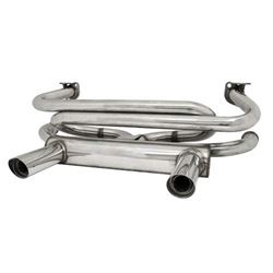 Picture of EMPI 00-3761-0 2 Tip Gt Exhaust, For Type 1 Vw Engines, Stainless Steel, Compatible With Dune Buggy