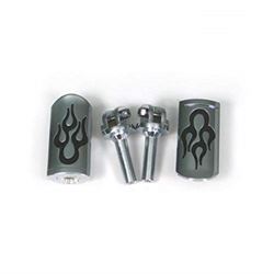 Picture of Show Chrome 21-523P Show Chrome Accessories Flame Style Footpegs