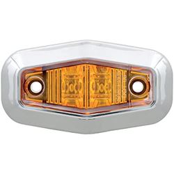 Picture of Optronics MCL13ATRS Led Mini M/c,chrome Ring Amber