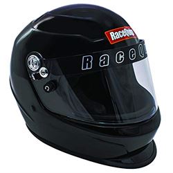 Picture of Racequip 2260096 Full Face Auto Racing Helmet Model Sfi 24.1 Pro Youth Junior Kids Gloss Black