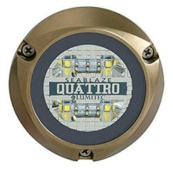 Picture of Lumitec 101511 LUMITEC Quattro Underwater Light, Bronze, Blue/White | 101511
