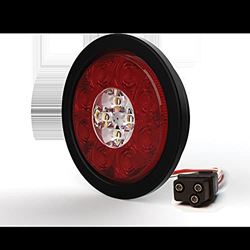 Picture of ECCO LIGHTING ED3040AW Stop-Tail-Turn-Reverse And Warning Light Combo 4" Round Grommet Mount (4" Round)