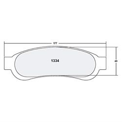 Picture of Performance Friction 1334.11 Corporationbrake Pads