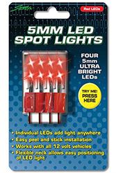 Picture of Street FX 1044402 ElectroPods Red 4 LED Try Me Spot Light