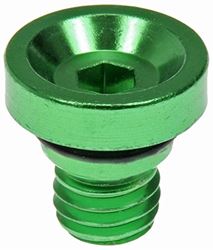 Picture of Dorman 712-X95F5 Green Aluminum Racing Style Lug Nut Cap 5 Pieces