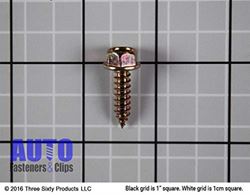 Picture of Auveco 16960  16960 Phillips Hex Washer Head A/AB Point License Plate Tapping Screw, M6 x 1.81 mm Screw x 20 mm L