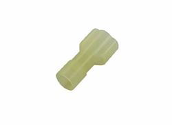 Picture of J T & T PRODUCTS 2119H 12-10 Awg .250 Tab, Fully Insulated Nylon Male Disconnect Terminals, Yellow, 7 Pcs.