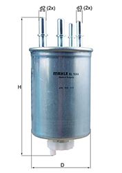 Picture of MAHLE KL 1044 Fuel Filter Element