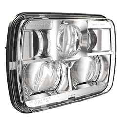 Picture of J.W. Speakers 0554471 8900 Evolution 2 5x7 Led Headlight 12-24v Dot/ece Led Rht High & Low Beam W/ Chrome Inner Bezell