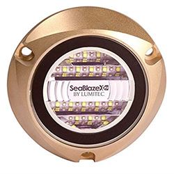 Picture of Lumitec 101516 LUMITEC SeaBlaze X2 Underwater Light, Bronze, White/Blue | 101516